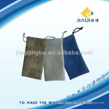eyeglass bags in leather material with double drawstrings